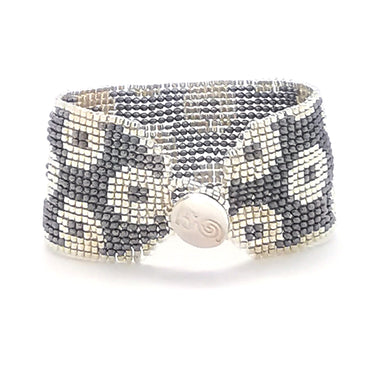 Brazalete Telar Plata Grueso Rondanas Acerina